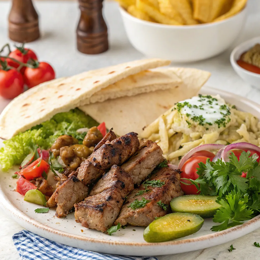 Delicious Syrian Shawarma Dish